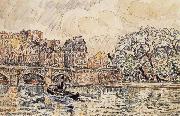 Paul Signac The new bridge of Paris oil painting